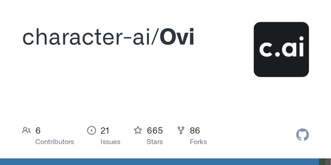 Contribute to character-ai/Ovi development by creating an account on GitHub.