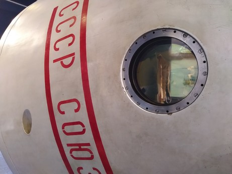 Detail of CCCR Soyuz space capsule