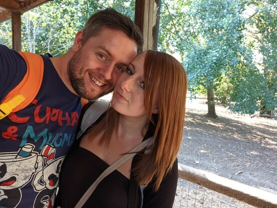 Me and my beautiful partner (and mother to my aforementioned children) Danielle.