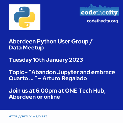Textual slide with details of this tweet as a graphic with some logos attached