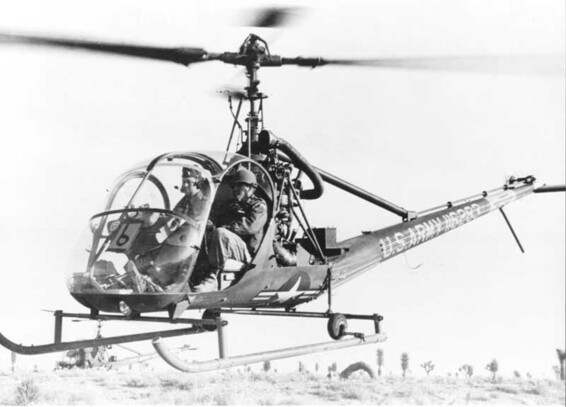 a Hiller OH-23 Raven, as flown by Thompson's crew that day.