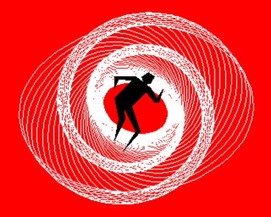 BBC Micro Bot graphics output - vertigo (fixed head)