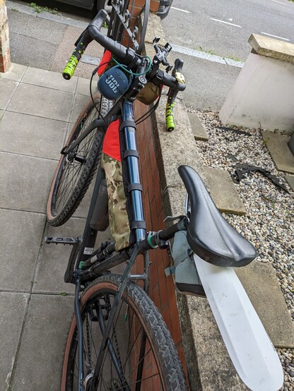 A gravel bike, ready to hit the road