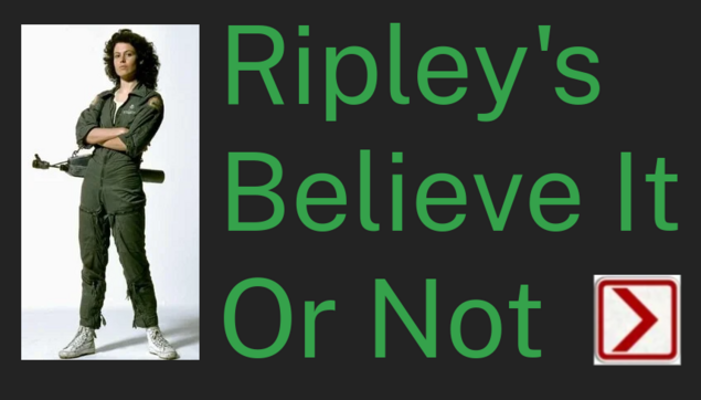 The starting page for "Ripley's Believe It Or Not" a daft thing I have made.