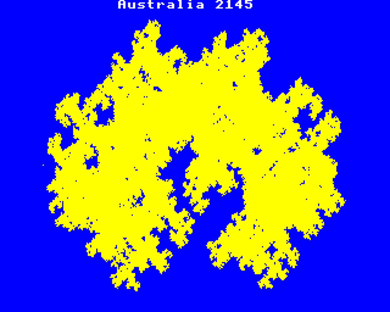 BBC Micro Bot graphics output - Global Warming