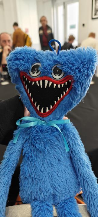 Picture of Huggy Wuggy, a character from Poppy Playtime